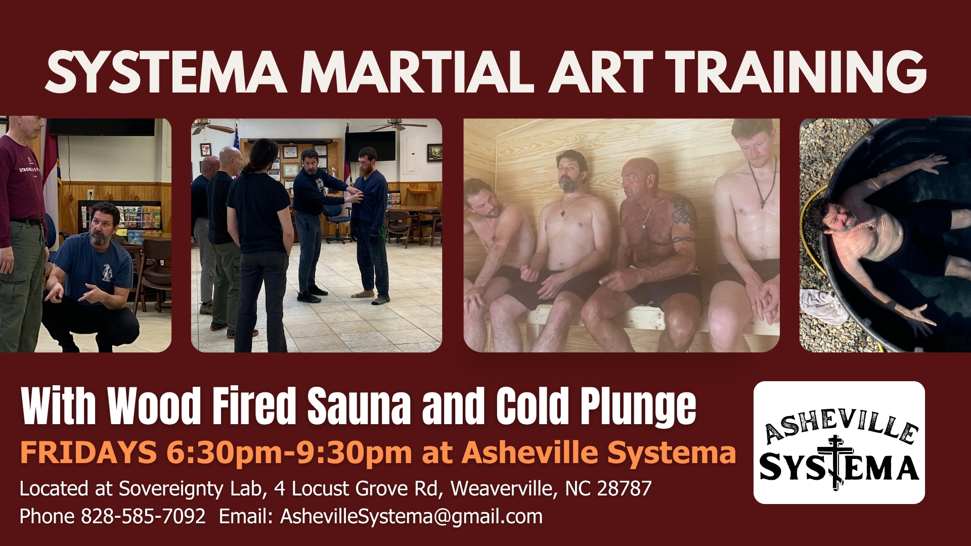 Systema, Sauna and Cold Plunge - Friday Evenings