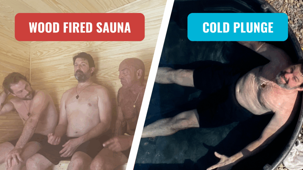 wood fired SAUNA COLD PLUNGE