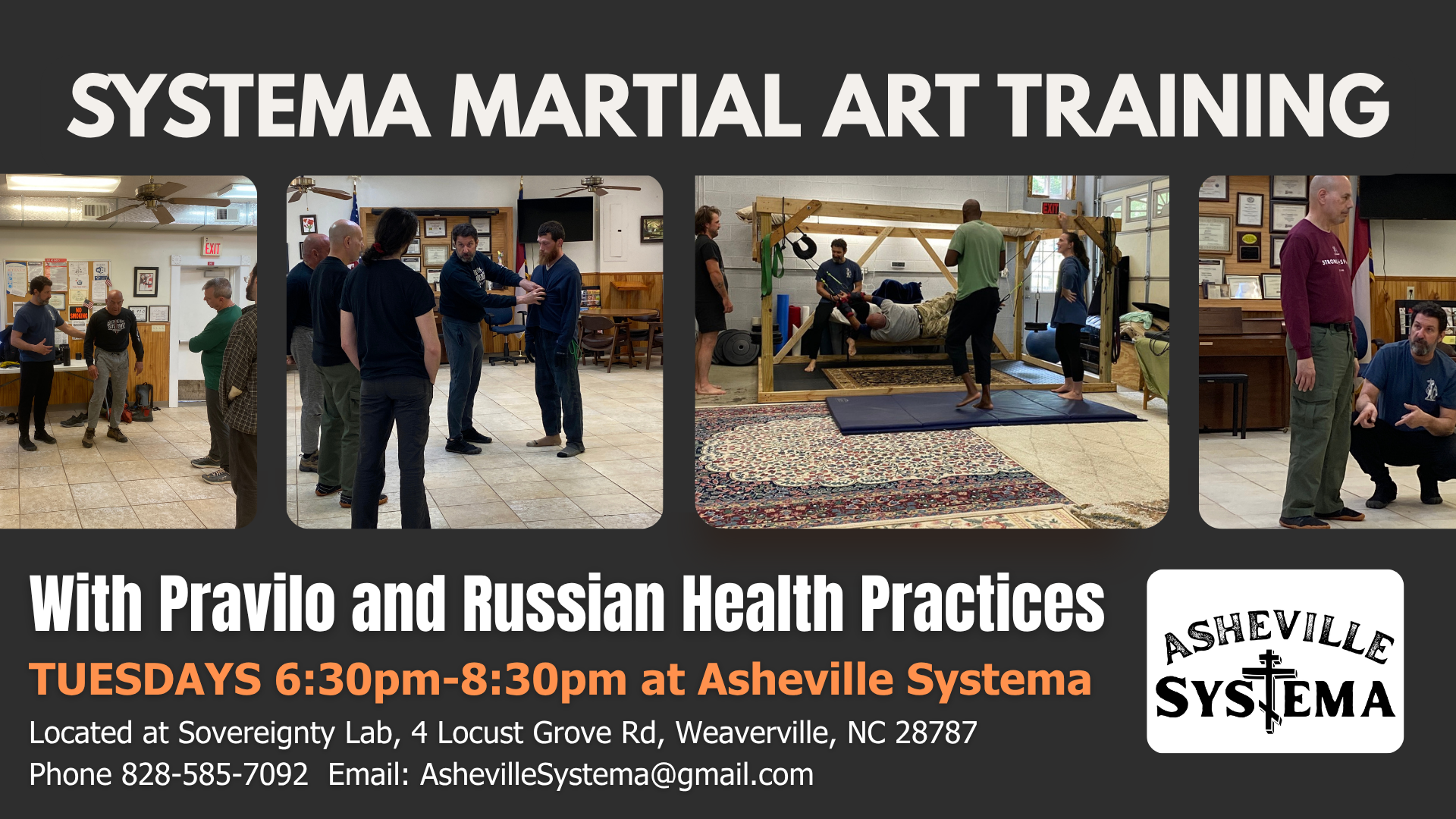 Systema: Russian Martial Art ,Pravilo and Health Practices - Tuesdays